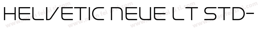 Helvetic Neue lT Std字体转换